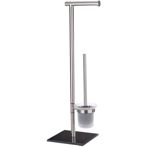 Stand WC Garnitur 2in1 Papierhalter Toilettenbürste Klobürste Rollenhalter Stand WC Garnitur 2in1 Papierhalter Toilettenbürste Klobürste Rollenhalter