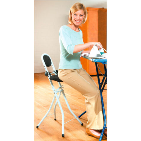 SELF CONFORT WENKO Stehhilfe Stehsitz Stehstuhl Secura Weiß 58-66 cm