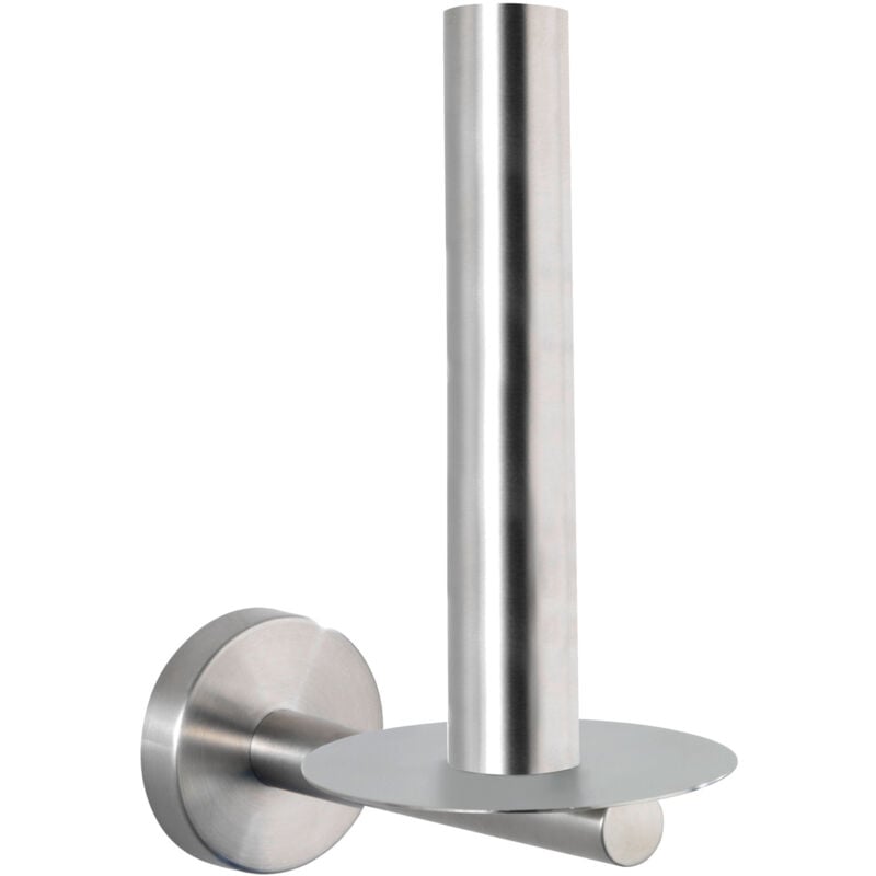 Stockeur papier toilette, rangement papier toilette, acier inox, 8x18x12,5 cm, Bosio mat - Wenko