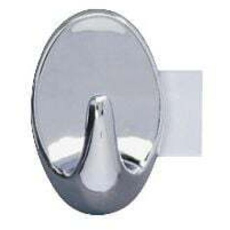 Wenko Strip-it Maxi-Wandhaken Kunststoff, chrom, 2er-Set Handtuchhaken