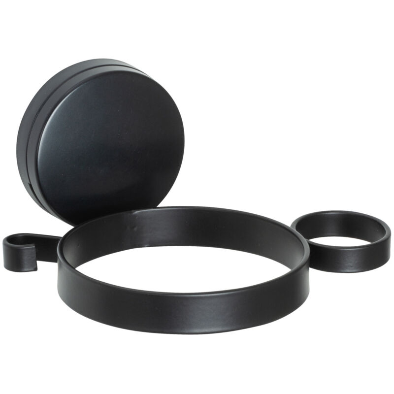 Wenko - Support Sèche cheveux mural, Pavia, Noir