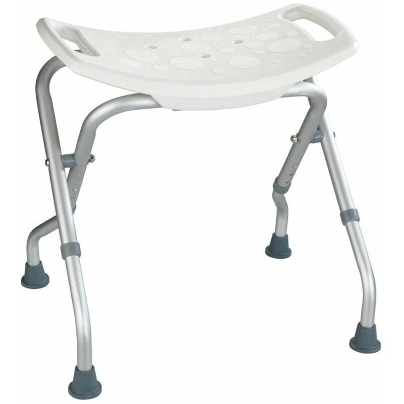 Wenko - secura tabouret de salle de bain réglable, blanc