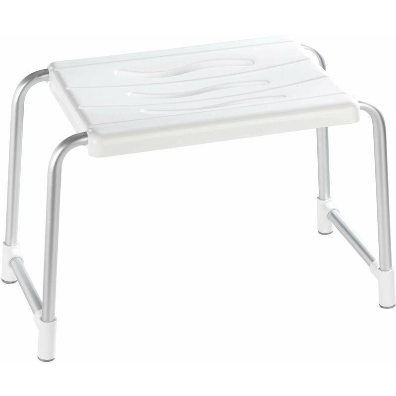 Wenko - Tabouret de douche Secura, tabouret, couleur blanc