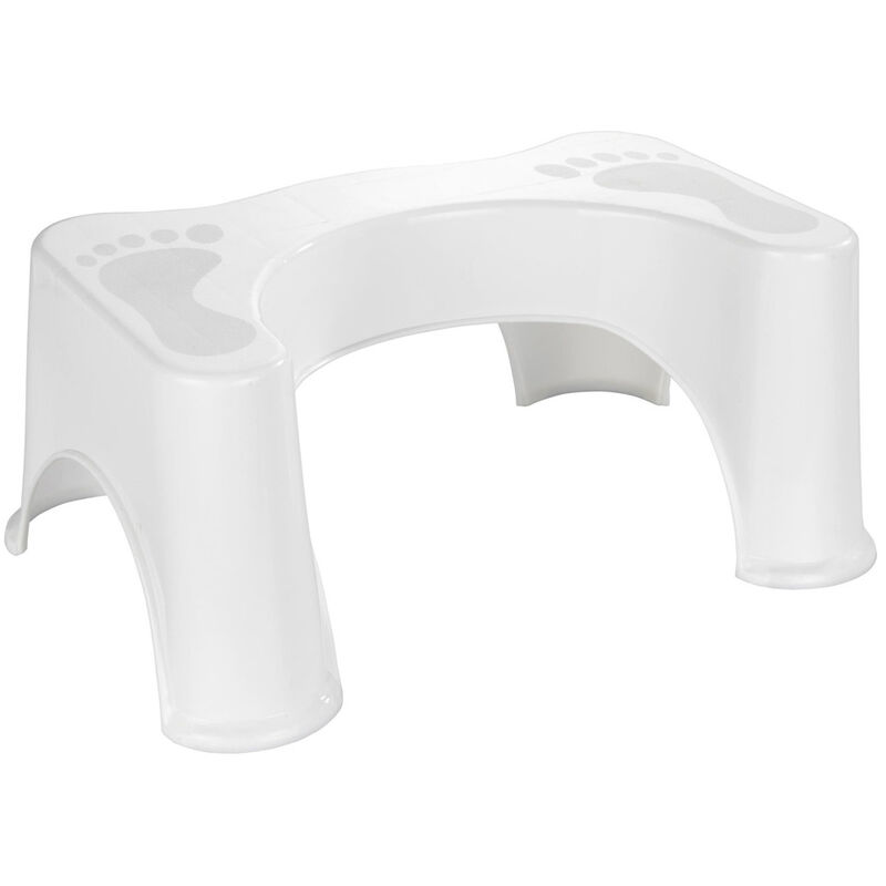 Tabouret de toilette en plastique, accessoire de salle de bain pratique Wenko