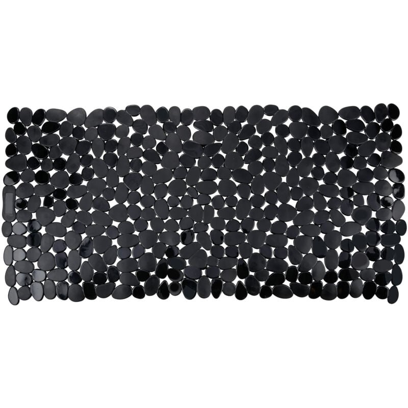 Tapis de baignoire antidérapant, tapis de bain, Paradise, pvc, 71x36 cm, Noir - Wenko