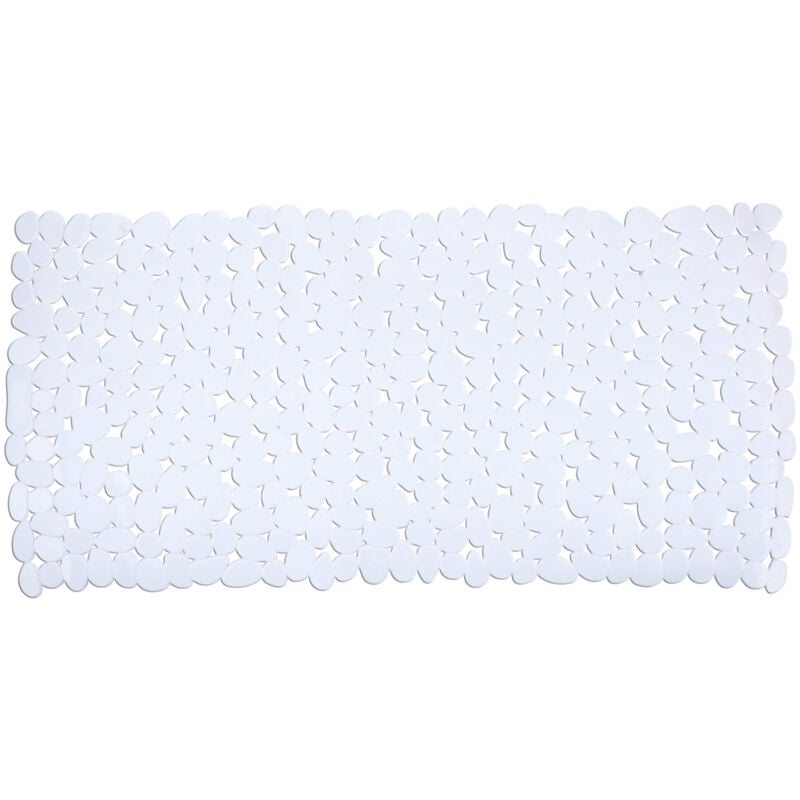 WENKO Tapis de baignoire antidérapant, tapis de bain, Paradise, PVC, 71x36 cm, Blanc