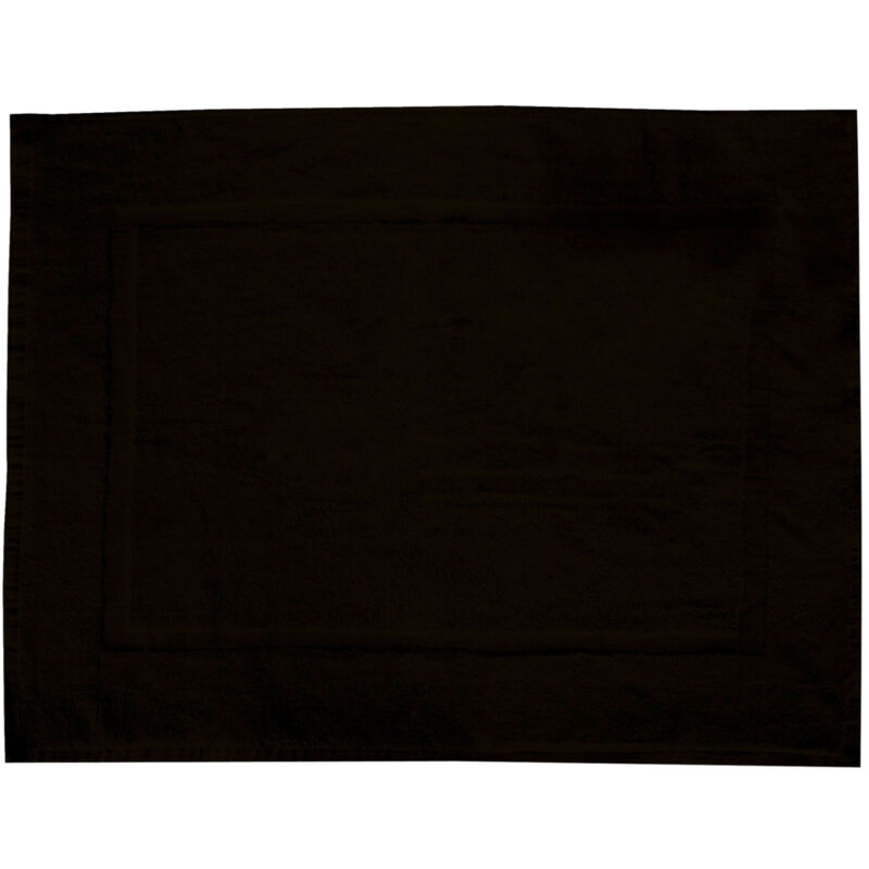 Wenko - Tapis de bain, tapis salle de bain Paradise, 100% coton, 800g/m², 50x70 cm, Noir