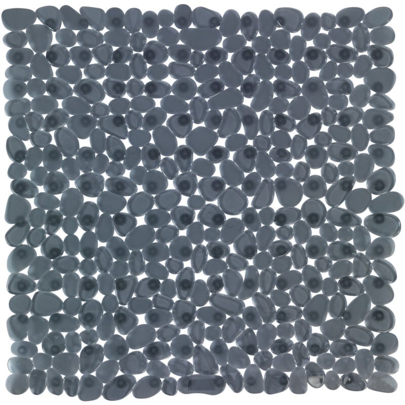 Tapis de douche Paradise, Tapis antidérapant, pvc, 54x54 cm, anthracite - Wenko