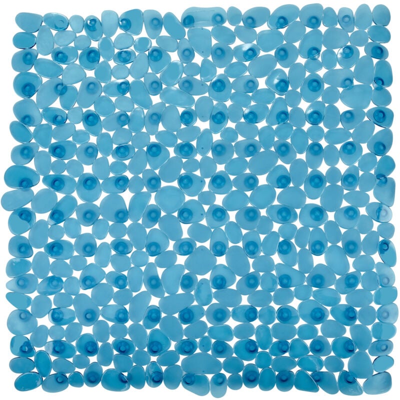 WENKO Tapis de douche antidérapant, tapis de douche, Paradise, PVC, 54x54 cm, Turquoise