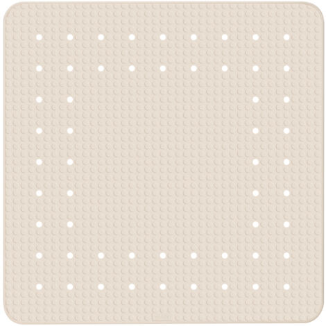 Tapis De Bain Antidérapant Motif Coquelicots - 39,9x70,9 Cm, 112 Ventouses, 98 Trous De Drainage - PVC