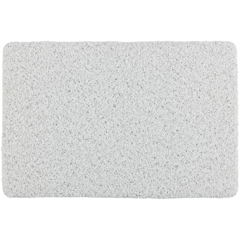 WENKO Tapis Salle de bain antidérapant, Tapis de bain intérieur et extérieur, Loop, Plastique, 40x60 cm, Blanc