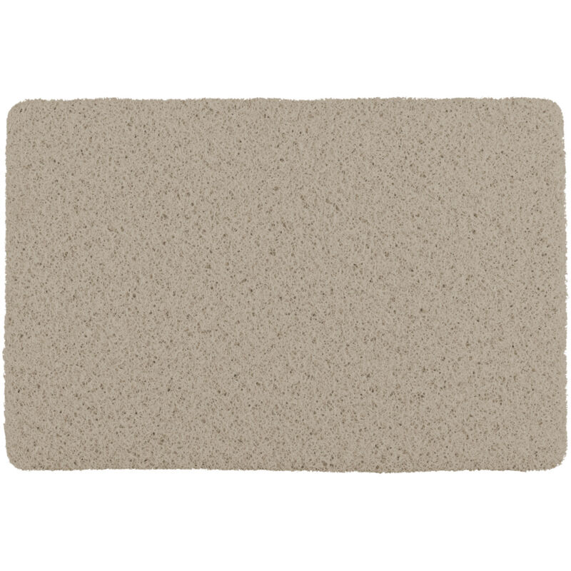 Tappetino Bagno Antiscivolo, Tappetino per Interni ed Esterni, Loop, Plastica, 40x60 cm, Colore Taupe - Wenko