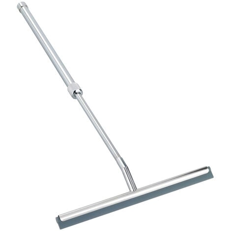 SELF CONFORT WENKO Teleskop Badezimmerwischer, Duschabzieher, Silber glänzend, Edelstahl rostfrei glänzend, Zinkdruckguss glänzend