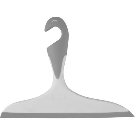 WENKO Tergidoccia Loano grigio - tira acqua per il bagno, TPR, 23 x 17 x 2.5 cm, Grigio