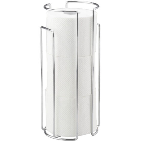 WENKO Toilettenpapier-Ersatzrollenhalter, Stahl, Chrom