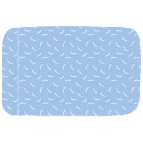 WENKO Tovaglia da stiro a vapore Air Comfort, Copertura da stiro con imbottitura confortevole a 5 strati e strato di alluminio, Cotone Eco-Tex Standard, 130x65 cm, Blu