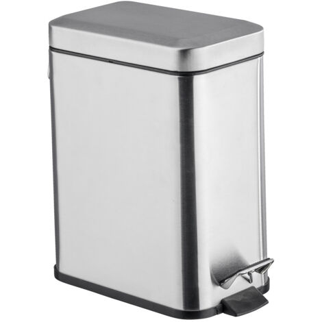 WENKO Treteimer Square Aspekt matt, 5 Liter