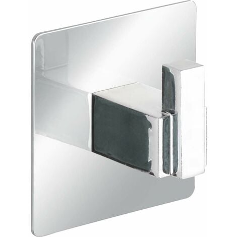 Gancio adesivo a muro Wenko Turbo-Loc Duo Orea acciaio inox opaco