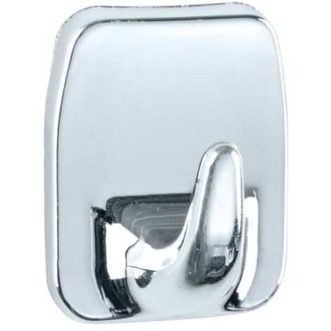 Wenko Universal-Haken Kunststoff, chrom, 2er-Set Handtuchhaken