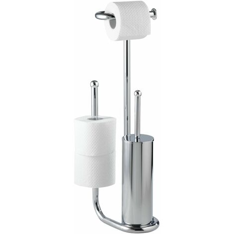 Gancio per rotolo di carta di aspirazione M /& W Porta rotolo di carta igienica a ventosa Accessori da bagno cromati Supporto per carta igienica senza perforazione