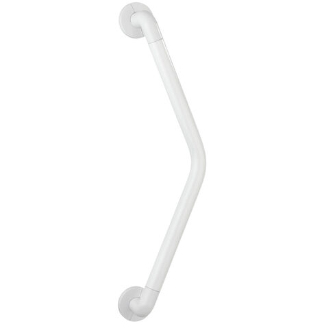 WENKO Wandhaltegriff Secura 37 x 37 cm Weiß, Weiß, Aluminium weiß, Kunststoff