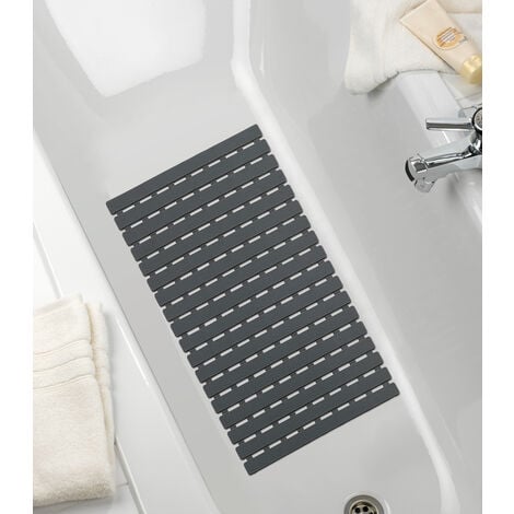 Badkomfort Antirutschmatte, Badewannen-Sicherheitseinlage,  Sicherheitsmatte, 36 x 72 cm, weiß