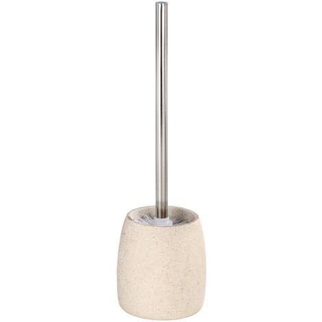 Wenko WC-Garnitur Goa , Kunststoff - Polyresin, 11,8 x 38,5 x 11,8 cm, beige