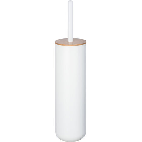 WENKO WC-Garnitur Posa Weiß, WC-Bürstenhalter, Weiß, Kunststoff weiß