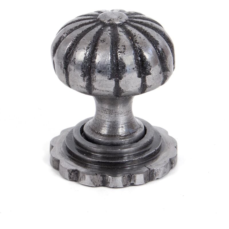 From The Anvil - Natural Smooth Cabinet Knob (with base) - Large