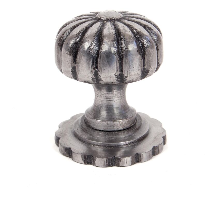From The Anvil - Natural Smooth Cabinet Knob (with base) - Small