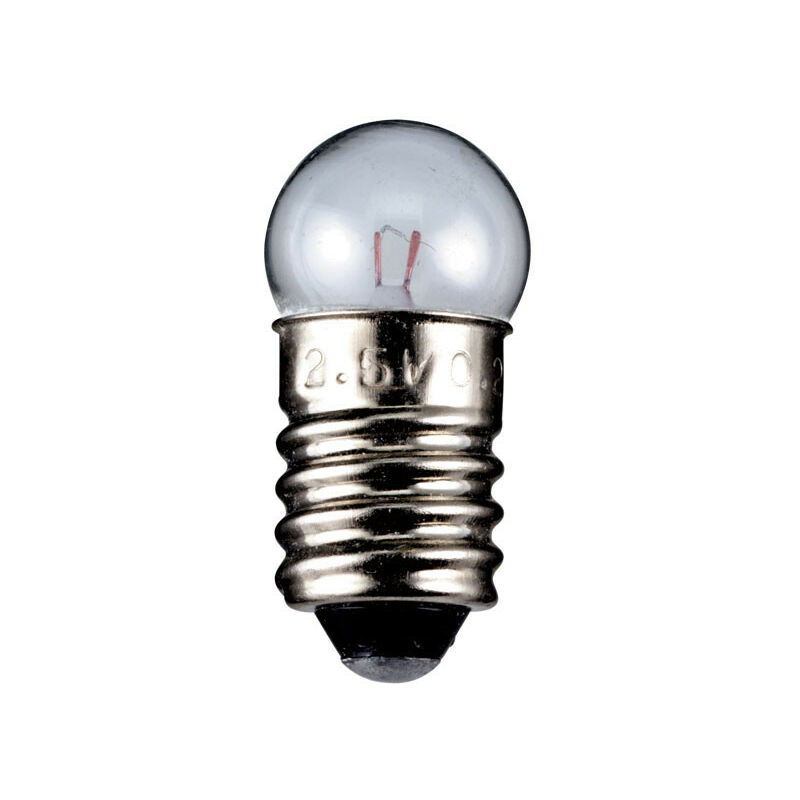 Ampoule Sphérique pour Lampe de Poche, 3 w - culot E10, 24 v (dc), 100 mA (9328) - Goobay