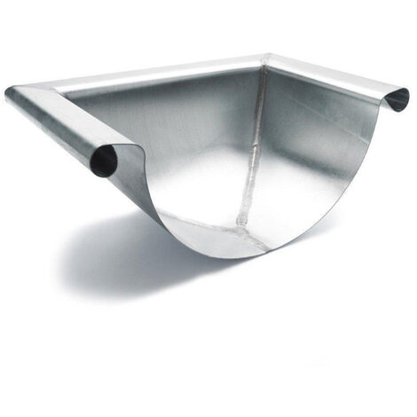 Wentzel tête de zinc pour gouttière de mât m30 ronde avec bourrelet droit