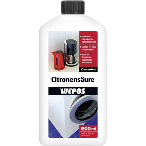 Wepos Citronensäure 500 ml Entkalker