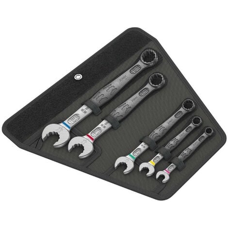 Wera 020230 JOKER 5 Set 1 6003 5 Piece Metric Ring Combination Spanner Set 8-19mm