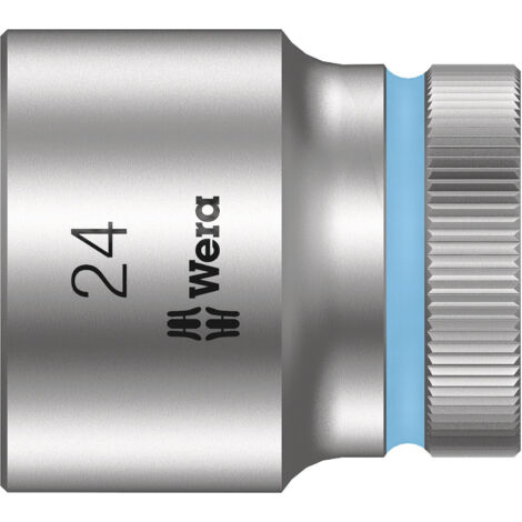 WERA 05003614001 LLAVE DE VASO CON ARRASTRE, PLATA, 1/2'', 24 MM