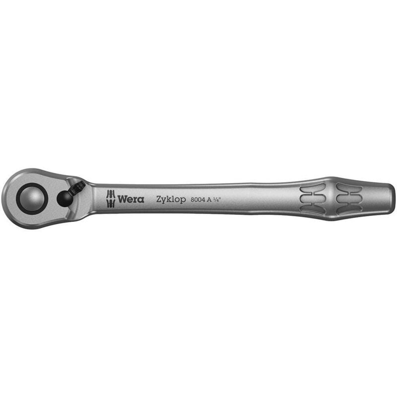 Zyklop Metal 8004 a 05004004001 Cliquet réversible 1/4 (6.3 mm) 141 mm - Wera
