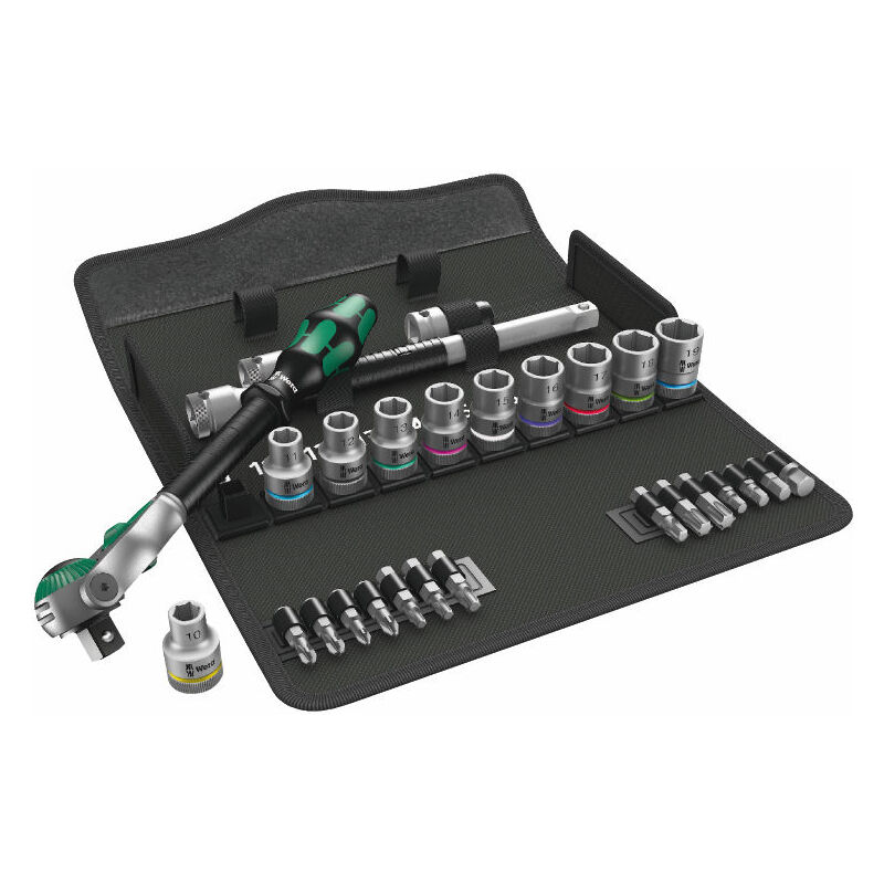 Wera - Jeu de cliquets 8100 sc 6 Zyklop Speed, entraînement 1/2', métrique, 28 pièces