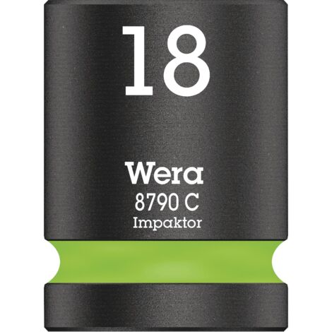 Wera 05004575001 8790 C Impaktor Chiave a bussola, attacco da 1/2", 18 mm
