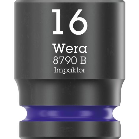 Wera 05005507001 8790 B - Inserto per chiave a bussola con attacco da 3/8", 16 x 30 mm