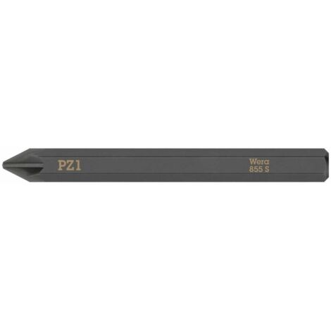 WERA 05018163001 Bit 855 S PZ 1 x 70 mm 1/4  PZ 1 Länge 70 mm