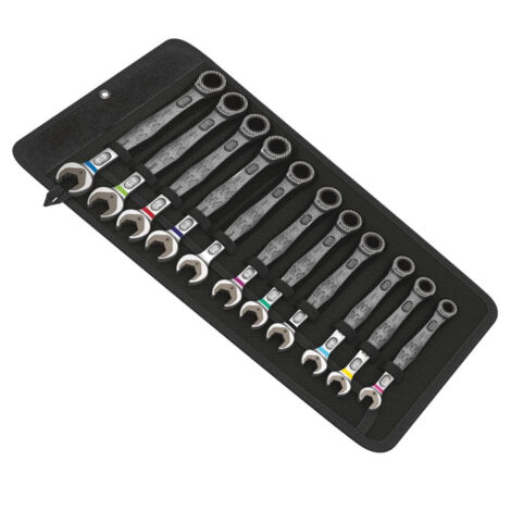 Wera 05020013001 - 6000 Joker 11 Set 1 Open-end/Ring Ratchet Wrench Set, 11-piece