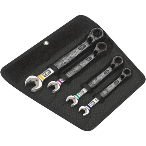 Wera 05020092001 6001 Joker Switch 4 Imperial Set 1, Kit con chiavi combinate piegate a cricchetto, in pollici, 4-teilig