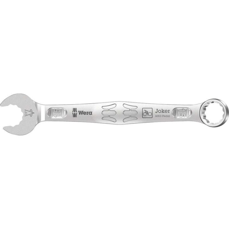 Wera - 05020221001 6003 Joker 15 Pedal Clé mixte Ouverture de clé (métrique) 15 mm