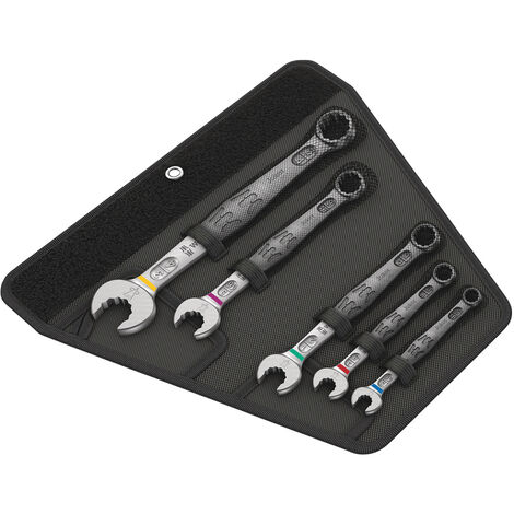 Wera 05020240001 6003 Joker 5 Imperial Set 1 Ring-Maulschlüssel-Satz 5teilig Schlüsselweite (Zoll)