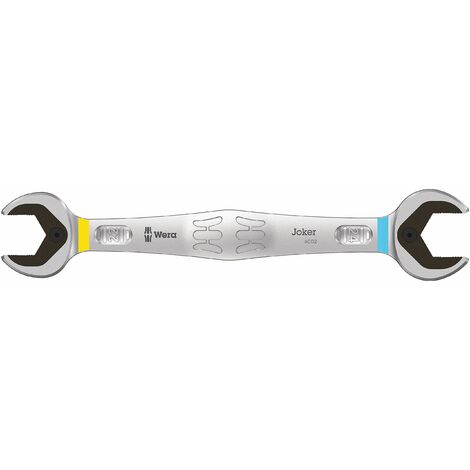 Wera 05020261001 6002 Chiave Joker a forchetta doppia, 22 - 24 x 261 mm