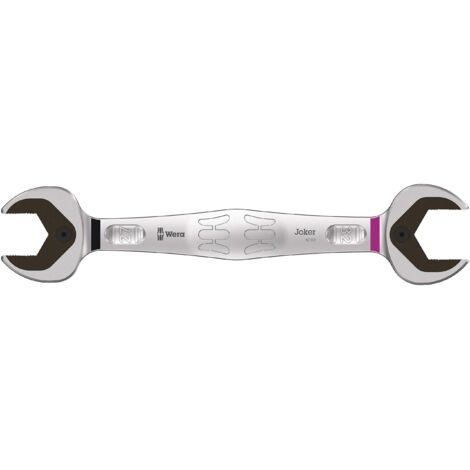 Wera 05020263001 6002 Chiave Joker a forchetta doppia, 27 - 32 x 305 mm