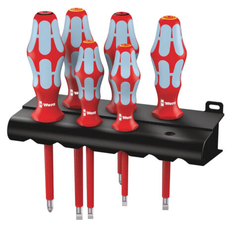 Wera 05022745001 - 3165 i/6 Screwdriver set, stainless steel + rack, 6-piece