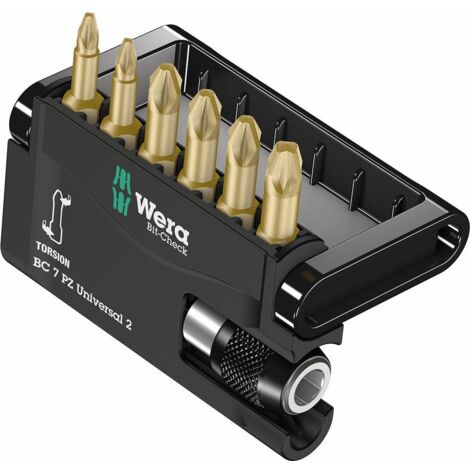 Wera 05056157001 Assortimento di Bit-Check 7, Multicolore