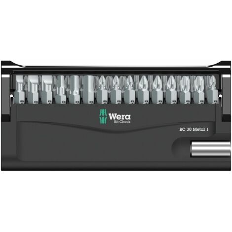 Wera 05057440001 Bit-Check 30 Metal 1 SB, 30 pezzi
