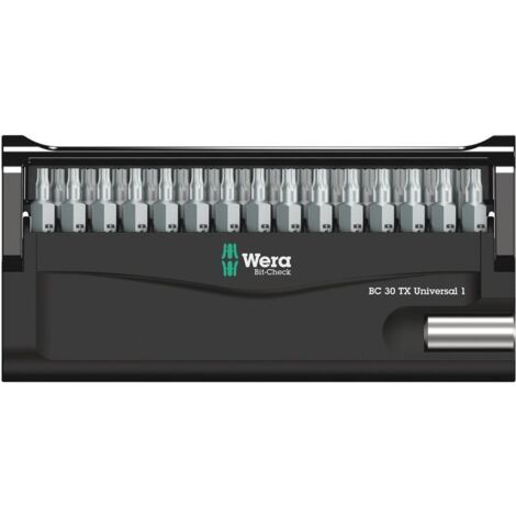 Wera 05057900001 Bit-Check 30 TX Universal 1 SB, 30 piezas